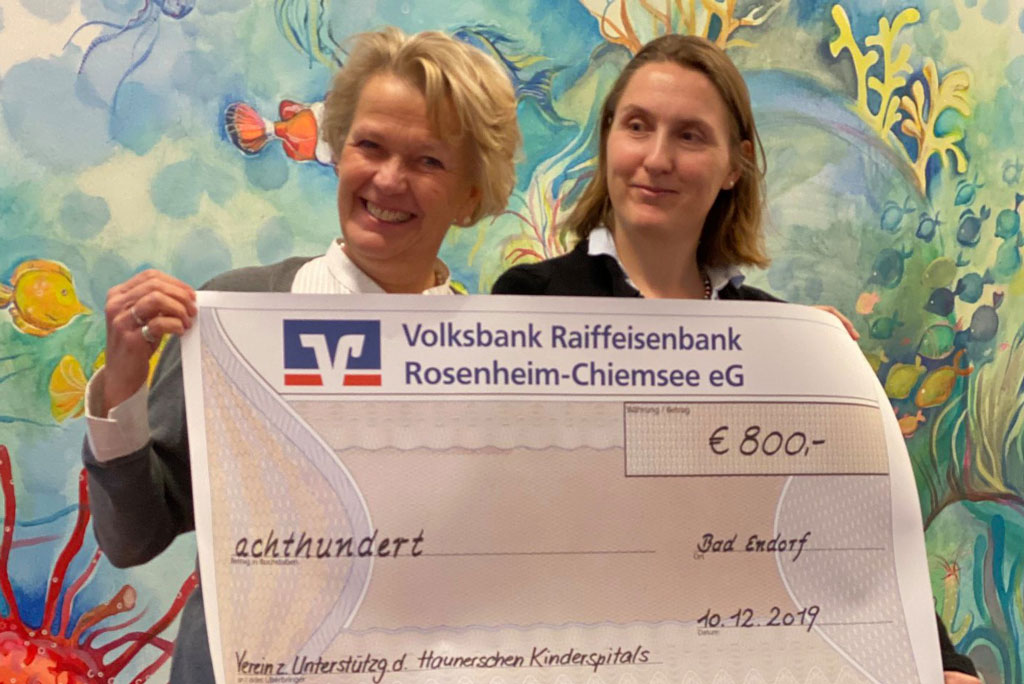 Spendenübergabe an den Hauner Verein