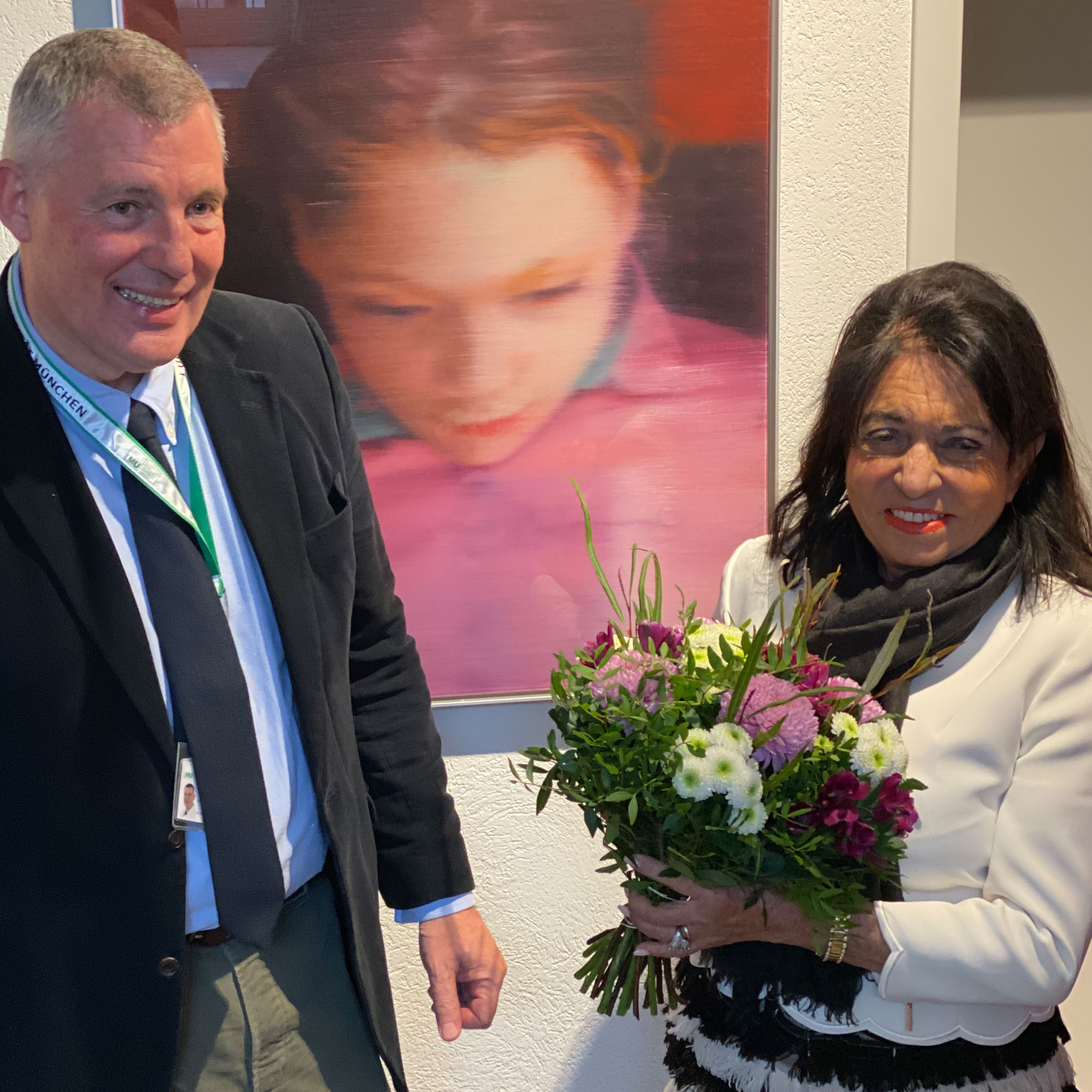 Prof. Heinen und Regine Sixt