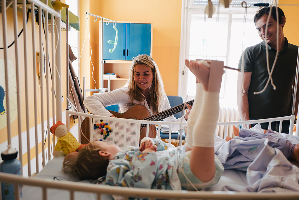 Diana Burger in der Kinderklinik