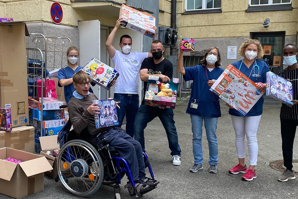 Spielzeuganlieferung