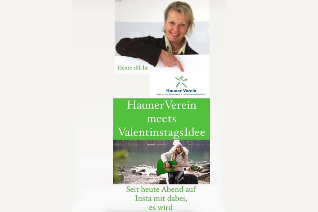 Plakat mit Frau Borgolte