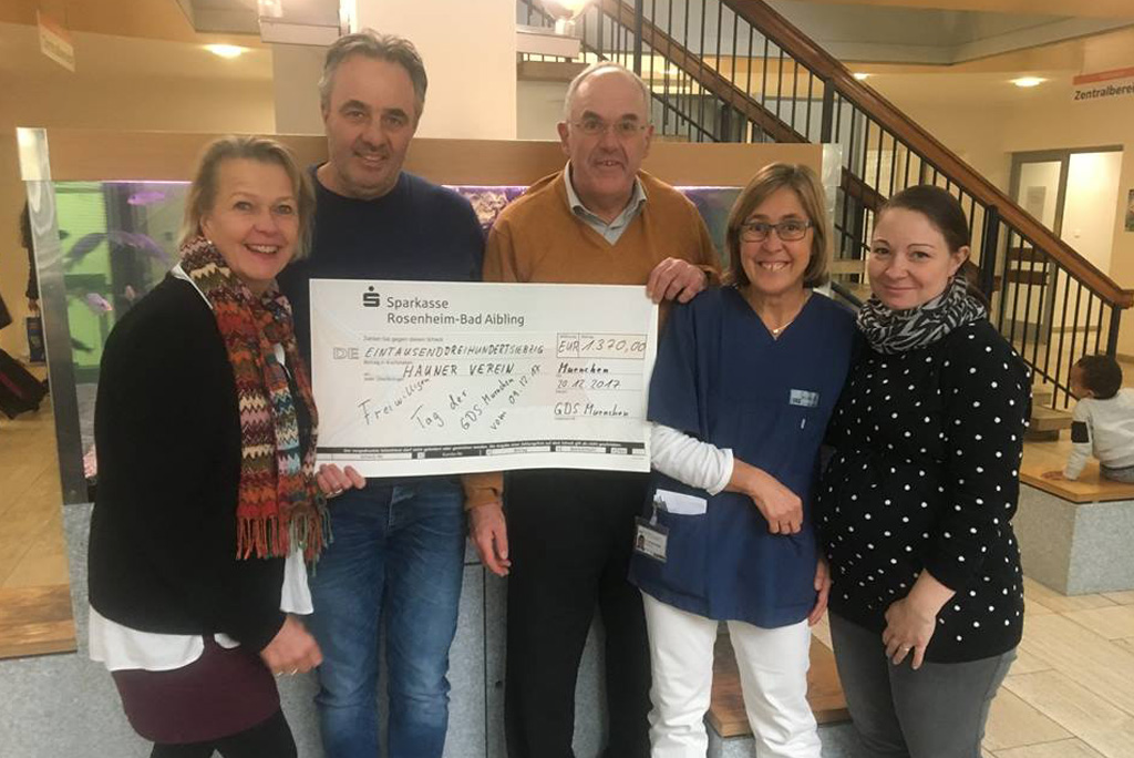 Spendenscheckübergabe