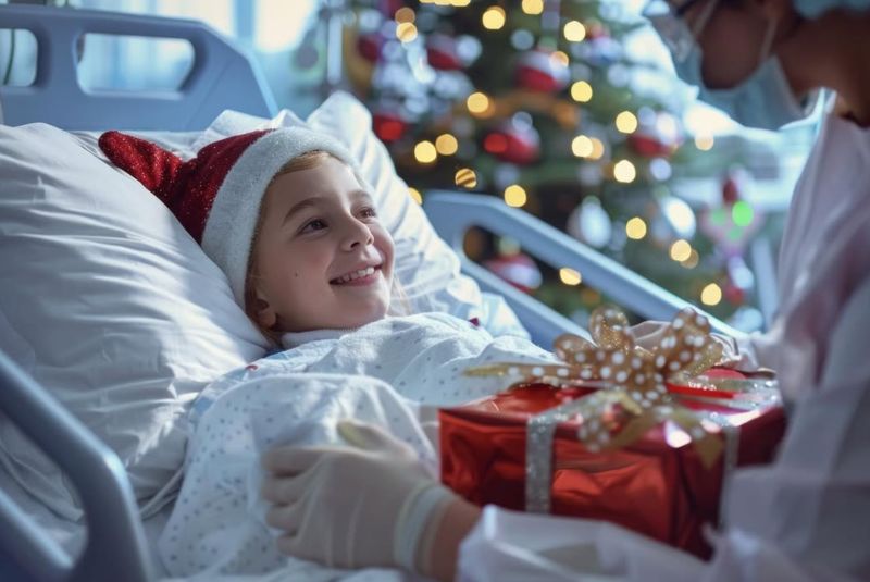 Kind im Krankenhausbett